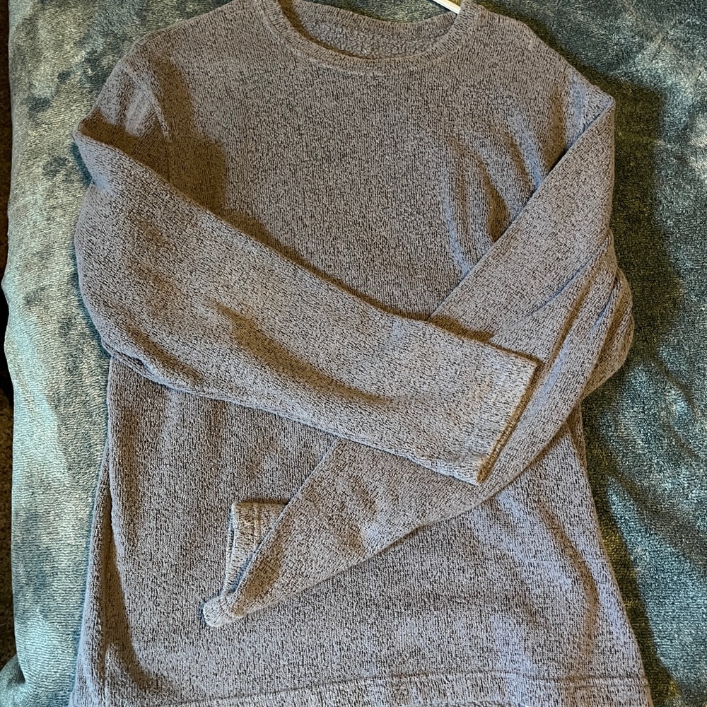 Prana Men's Heathered Gray Crewneck Sweater